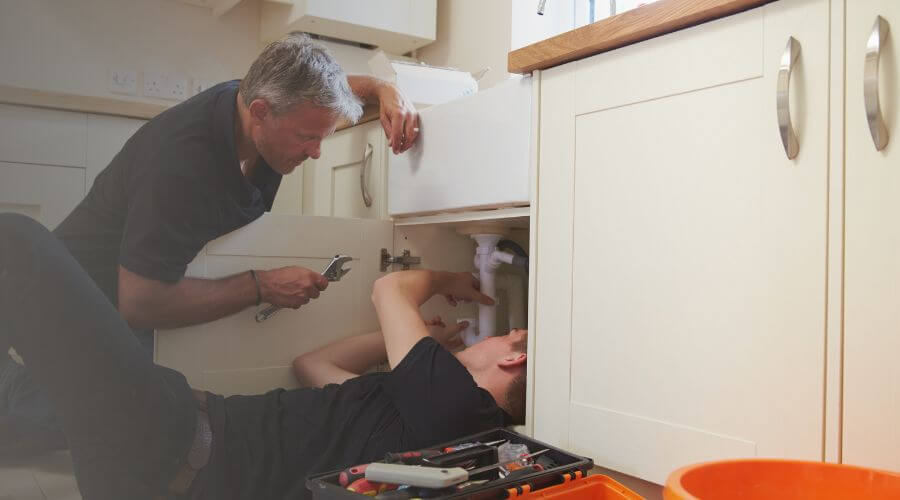 Professional burst pipe repair services in New Edinburg, AR